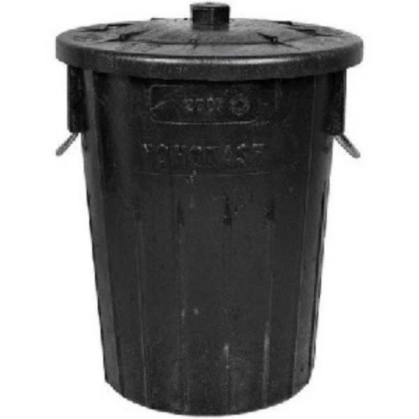 Picture of BIN REFUSE BLACK + LID 90LT