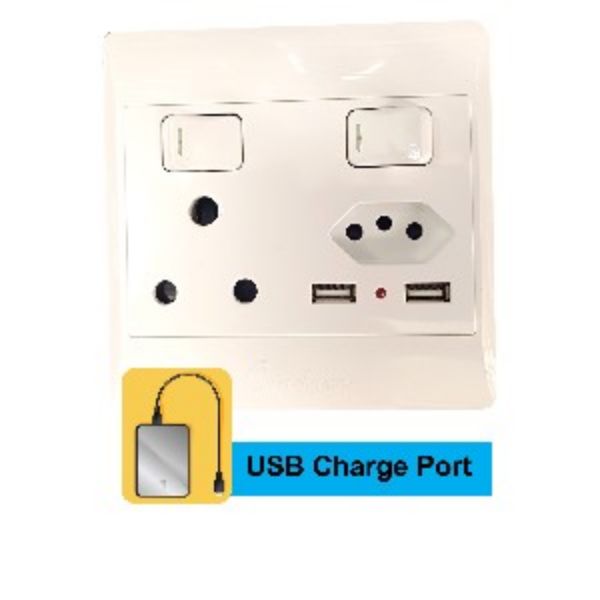 Picture of EL SWITCH PLUG 4*4 2USB+16A+10A