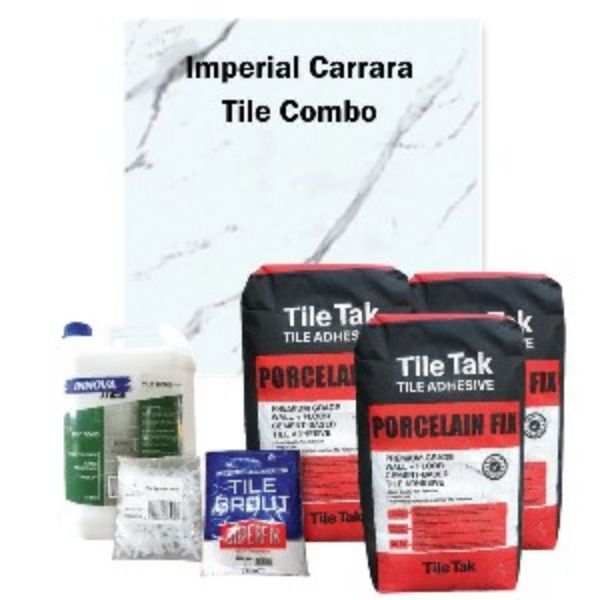 Picture of CARRARA PORCELAIN TILE COMBO